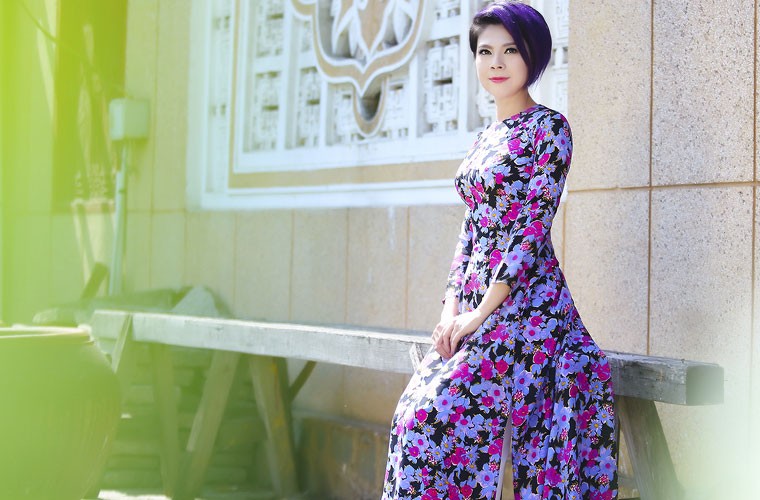 Thanh Thao la mat khi de toc tim mac ao dai-Hinh-8